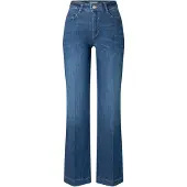 MAC Weite Jeans "WIDE", Damen, Gr. 38, Länge 30, blau (fashion blau washed), Denim/Jeans, Obermaterial: 91% Baumwolle, 7% Elastomultiester, 2% Elasthan, bequem, Jeans Weite Jeans