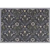 Turtle Mat Fußmatte "Bellflower Blue", grün (bunt), B:60cm H:9mm L:85cm, Obermaterial: 85% Baumwolle, 15% Viskose, Teppiche, Fußmatte