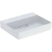 Geberit Aufsatzwaschtisch One 50x41cm, o HL + ÜL, we. matt/Bl hgl-vc