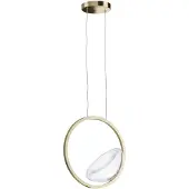 Maytoni Lunare LED Pendelleuchte, Hängeleuchte 5W Messing Warmweiss