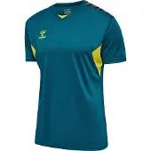 Hummel hmlAUTHENTIC PL JERSEY S/S BLUE CORAL/SULPHUR SPRING M