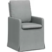 vidaXL Esszimmerstühle 2 stk. Stoff Hellgrau 57 x 67 x 98 cm
