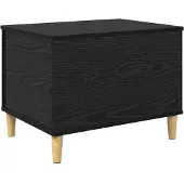 vidaXL Nachttisch Schwarz Eichen-Optik 60 x 44,5 x 45 cm Holzwerkstoff