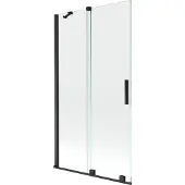 Mexen Velar Duschabtrennung 2-flügelig, verschiebbar 100 x 150 cm, transparent, schwarz - 896-100-000-01-70