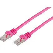 Shiverpeaks RJ45 Patchkabel m. CAT 7 Rohkabel PIMF magenta 10m