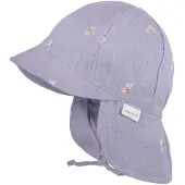 Maximo Schirmmütze , Jungen, Gr. 45, lila (flieder, margerite), Web, Baumwolle, unifarben, Mützen Schirmmütze, graumeliert, Auto-Stickerei, Musselin, zum Binden