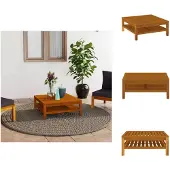 vidaXL Couchtisch 65x65x35 cm Massivholz Akazie - Gartensofaelemente
