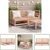 The Living Store Gartensofa 2-Sitzer Massivholz Douglasie