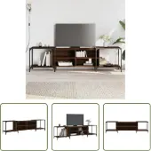 The Living Store TV-Schrank Braun Eichen-Optik 203x37x50 cm Holzwerkstoff