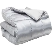 vidaXL Winterbettdecke 135 x 220 cm 450 g/m² Silber