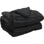 vidaXL Ganzjahresbettdecke 140 x 220 cm 300 g/m² Schwarz