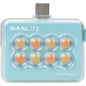 Nanlite cookie-s Mini-Smartphone-Leuchte eckig cyan