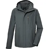 Killtec Funktionsjacke "KOS 256 MN JCKT" Wasser- und winddichte Herrenjacke, atmungsaktiv, abnehmbare Kapuze