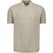 No-excess Knitted Poloshirt Taupe