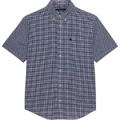 Superdry für Herren. M4011108A Preppy Popeline Hemd blau (S), Lässig, Baumwolle, Kurzarm