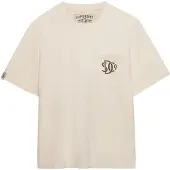 Superdry für Herren. M1012381A Merchant Grafik-Taschen-T-Shirt off-white (M), Weiß, Lässig, Baumwolle, Kurzarm