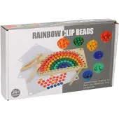 Lobbes Regenbogen Cup Kugelspiel Holz Farbspiel für Kinder pädagogisch