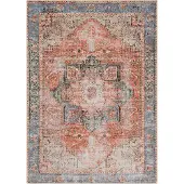 Livabliss Teppich "RODAS", bunt (rot), B:160cm H:5mm L:220cm, Chenille, Teppiche, Teppich
