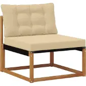 vidaXL Outdoor-Sofagarnitur 6 stk. Natur und Beige