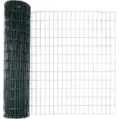 vidaXL Euro-Zaun mit Stacheln 10 x 1 m PVC-beschichteter Stahl Grün