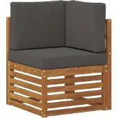 vidaXL Outdoor-Sofagarnitur 8 stk. Natur und Anthrazit