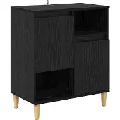 vidaXL Sideboards 2 stk. Schwarz Eichen-Optik 60 x 35 x 70 cm