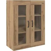 vidaXL Highboard Artisan-Eiche 69,5 x 34 x 180 cm Holzwerkstoff