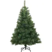 vidaXL Künstlicher Weihnachtsbaum mit 150 LEDs Grün 150 cm PE und PVC