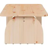 vidaXL Couchtisch Natur 80 x 50 x 31 cm Massivholz Kiefer