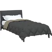vidaXL Winterbettdecke 140 x 220 cm 450 g/m² Hellgrau
