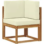 vidaXL Outdoor-Sofagarnitur 10 stk. Natur und Creme