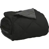 vidaXL Sommerdecke 220 x 240 cm Sommer 200 gsm Schwarz und Anthrazit