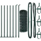vidaXL Euro-Zaun mit Betonsockel 10 x 0,6 m PVC-beschichteter Stahl