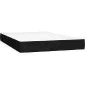 vidaXL Taschenfederkernmatratze Mittel Schwarz 140x190x20 cm Stoff