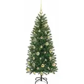 vidaXL Künstlicher Weihnachtsbaum Grün 120 cm PE und PVC