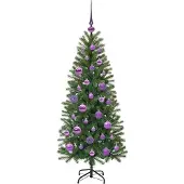 vidaXL Künstlicher Weihnachtsbaum Grün 120 cm PE und PVC