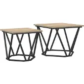 vidaXL Beistelltisch-Set 2 stk. Sonoma-Eiche 50 x 50 x 40 cm