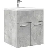 vidaXL Waschbeckenschrank Betongrau 41x38,5x46 cm Holzwerkstoff