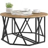 vidaXL Couchtisch Artisan-Eiche 80 x 80 x 42 cm
