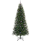 vidaXL Künstlicher Weihnachtsbaum Grün 240 cm PE und PVC