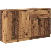 vidaXL Sideboard 3 stk. Altholz 120 x 30 x 70 cm Holzwerkstoff