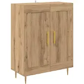 vidaXL Highboard Artisan-Eiche 69,5 x 34 x 180 cm Holzwerkstoff