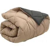 vidaXL Winterbettdecke 155 x 220 cm 450 g/m² Anthrazit und Taupe