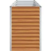 vidaXL Hochbeet Hellbraun 290 x 50 x 68 cm Verzinkter Stahl