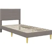 vidaXL Bettrahmen 90 x 200 cm Taupe
