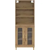 vidaXL Highboard Artisan-Eiche 69,5 x 32,5 x 180 cm Holzwerkstoff
