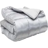 vidaXL Winterbettdecke 240 x 260 cm 450 g/m² Silber