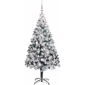 vidaXL Künstlicher Weihnachtsbaum Weiß 180 cm