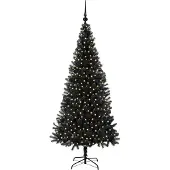 vidaXL Weihnachtsbaum Schwarz 180 cm PVC