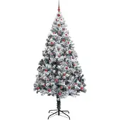 vidaXL Künstlicher Weihnachtsbaum Weiß 240 cm